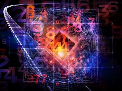Way of Numbers Stock Illustration