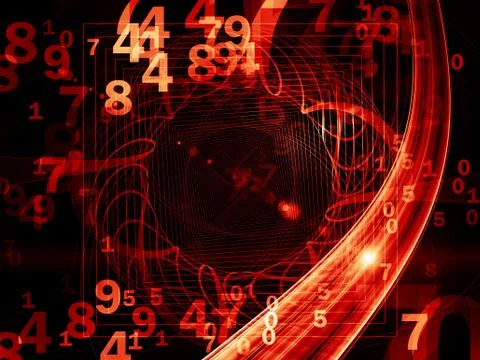 Way of Numbers 스톡 일러스트