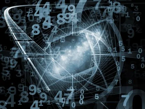 Way of Numbers Illustrazione stock