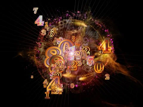 Way of Numbers 스톡 일러스트