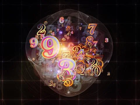 Way of Numbers Stock Illustration