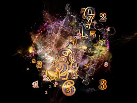 Way of Numbers Illustrazione stock