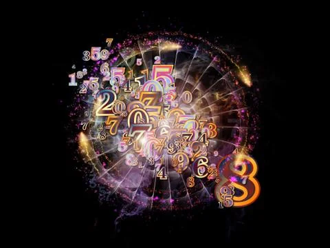 Way of Numbers Stock Illustration