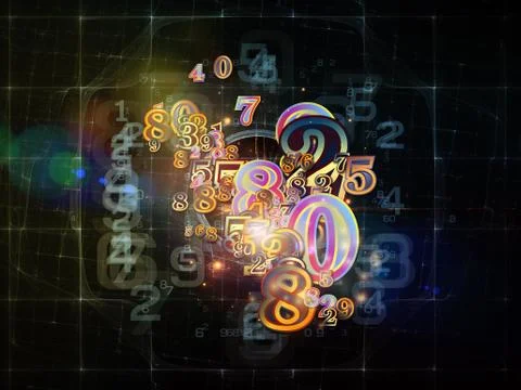 Way of Numbers Illustrazione stock