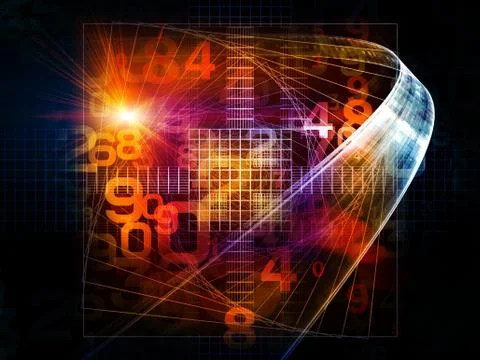 Way of Numbers Stock Illustration