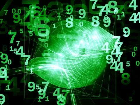 Way of Numbers Stock Illustration