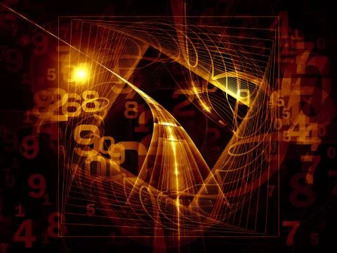 Way of Numbers 库存插图