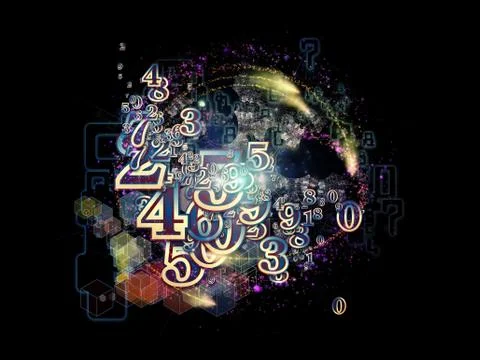 Way of Numbers 스톡 일러스트