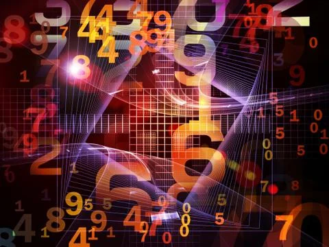 Way of Numbers Stock Illustration