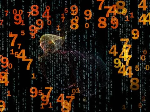Way of Numbers Stock Illustration