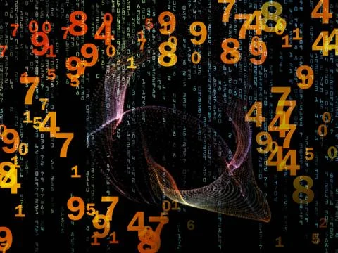 Way of Numbers 스톡 일러스트