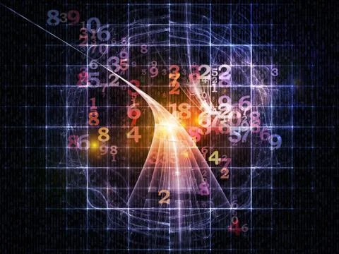 Way of Numbers Stock Illustration