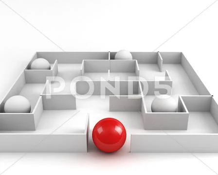 Way out. leadership concept Stock Illustration