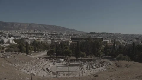On the way to the Parthenon Acropolis Video stock 219779571