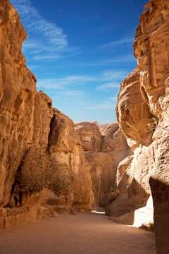 Way to petra Stockfoto's