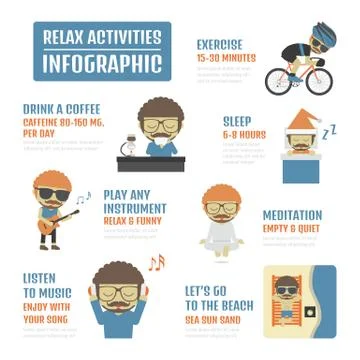 Way to relax Illustrazione stock