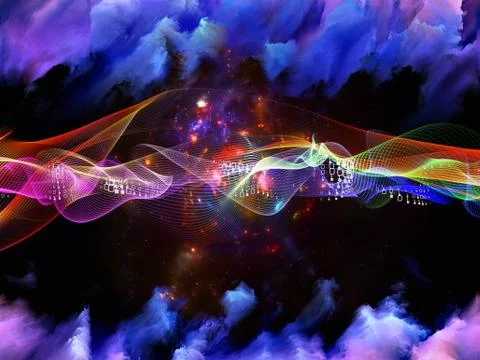Way of Sine Wave Stock Illustration