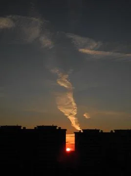 Way in the sky Foto stock