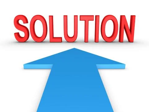 Way to solution Stock Illustration