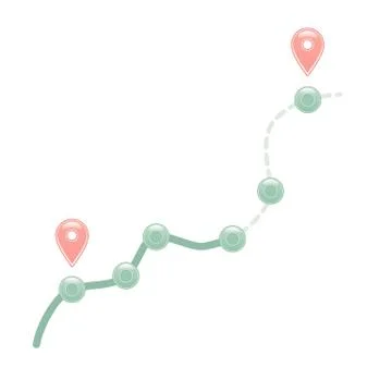 Way to somewhere Stock Illustration