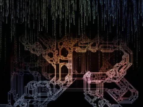 Way of Space Division Stock Illustration