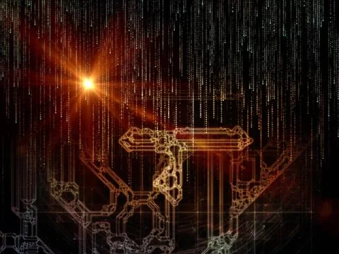 Way of Space Division Stock Illustration