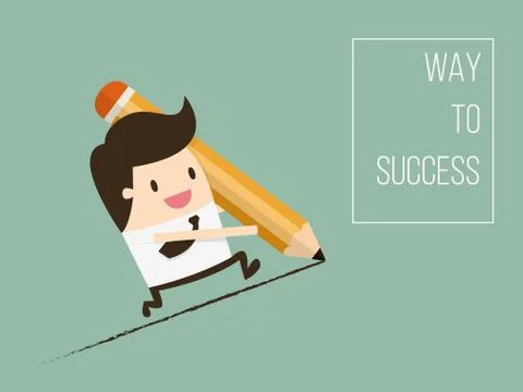 Way To Success Stockillustratie