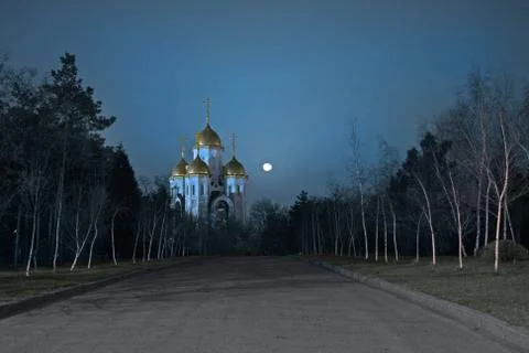 The way to the temple Stock Photos