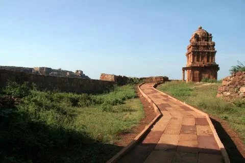 Way to Temple Stock Photos