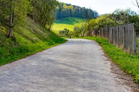 Way through the landscape Stock Photos