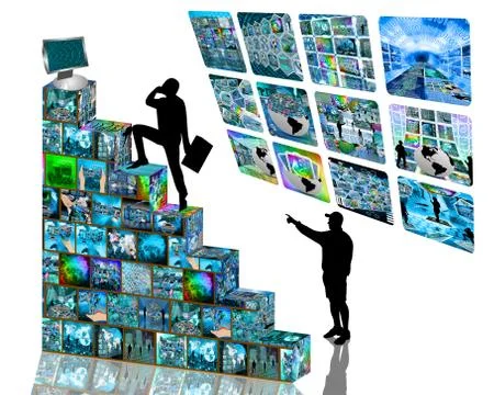 Way to the top Stock Illustration