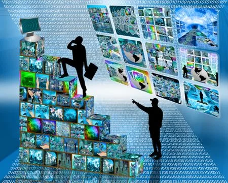 Way to the top Stock Illustration