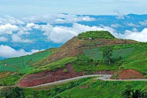 The way to the top of the mountain Stock Photos