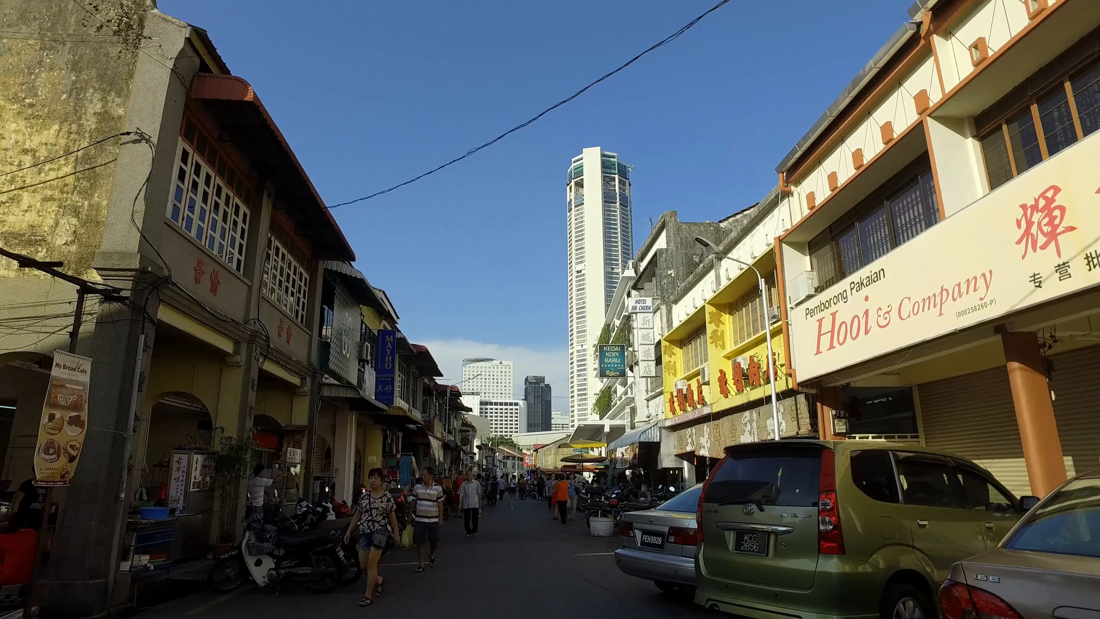 On The Way Towards Komtar Building At Ja Stock Video Pond5