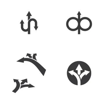 Way vector icon illustration design Ilustración de archivo