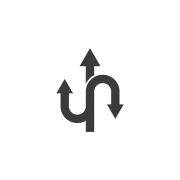 Way vector icon illustration design Ilustración de archivo