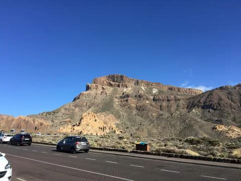 The Way to Volcano Teide Stock Photos