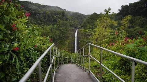 Way to the waterfall 16 Stock Footage 155494702