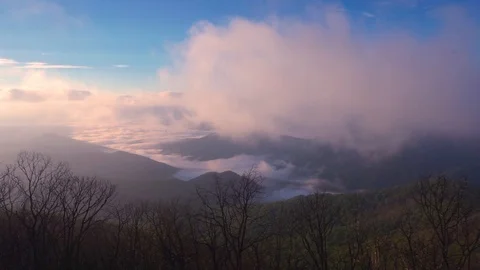 Wayah Bald Stock Footage 91625664