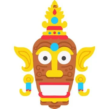 Wayang Historic Puppet Art Artistry Performance Stock Illustration