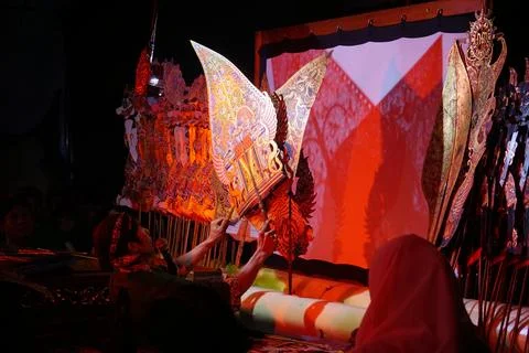 Wayang kulit, a traditional art from Java Indonesia Stock-Fotos