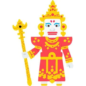 Wayang Shadow Puppet Ancient Tradition Performance-art Stock Illustration