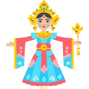 Wayang Shadow Puppet Theatrical Tradition Movement Stock Illustration