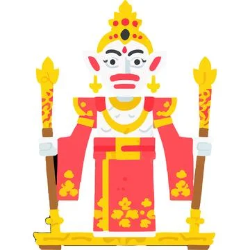 Wayang Shadow Theater Art Tradition Myth 스톡 일러스트