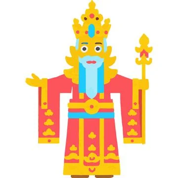 Wayang Shadow Tradition-rooted Art Tradition Silhouette Stock Illustration