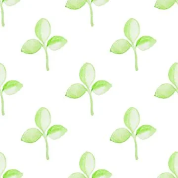 Wayercolor floral pattern Stock Illustration