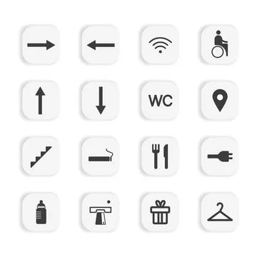 Wayfinding signage Illustrazione stock