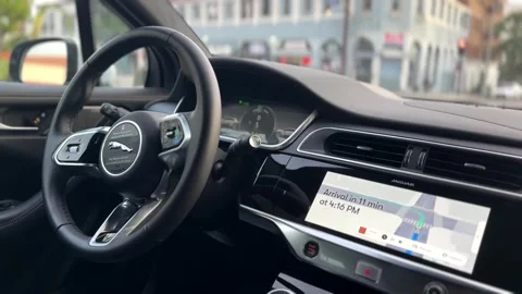 Waymo Self Driving Car (Passenger POV) Los Angeles Stock Footage 314246885
