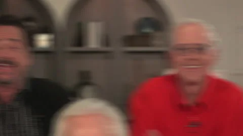 Wayne, Merrill, Jay, and Alan Osmond introduce themselves during an interview. Stock Footage 221232578