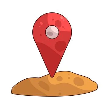 Waypoint illustration Stock Illustration